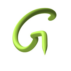 Isolated Alphabet Letter