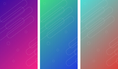 Abstract pattern texture book brochure poster cover gradient template vector set. Modern abstract covers set, minimal annual report covers design. Colorful geometric background, vector illustration