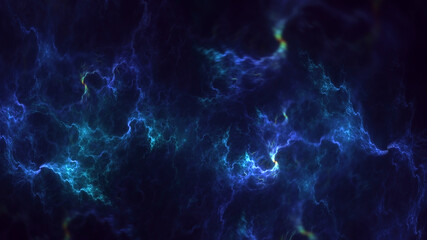 3D rendering abstract multicolor technology fractal light background