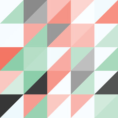 Abstract geometric Bauhaus pattern design. Vector circle, triangle and square lines color art design. Colorful Bauhaus background pattern. 