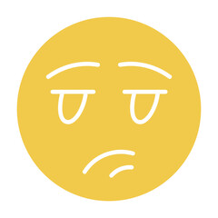 Bored Multicolor Glyph Icon