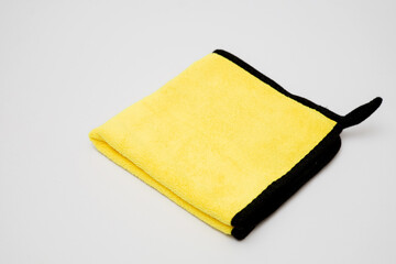 synthetic chamois fabric background color close-up Used for cleaning, multi-purpose