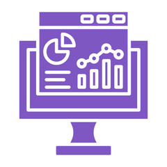 Analytics Multicolor Glyph Icon