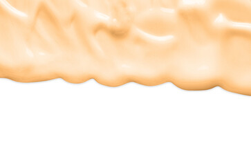The texture of foundation or sunscreen. Cosmetic product for skin care. Copy space