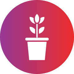 Plant Pot Icon Style