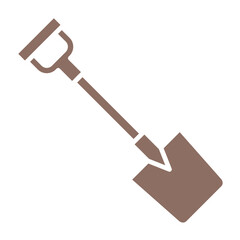 Shovel Multicolor Glyph Icon