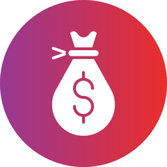 Money Bag Icon Style