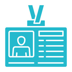 Id Card Multicolor Glyph Icon