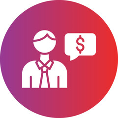Financial Advisor Icon Style