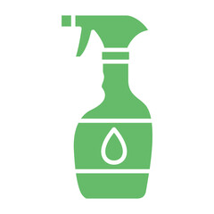 Cleaning Spray Multicolor Glyph Icon