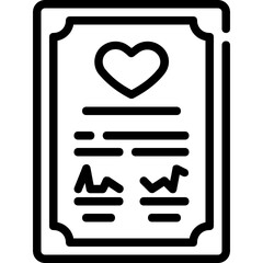 marriage certificate icon