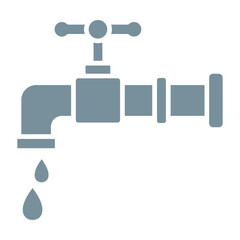Water Tap Multicolor Glyph Icon