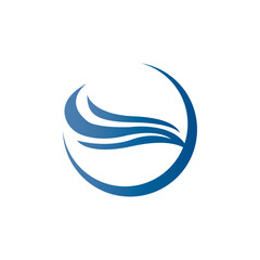 Water Wave symbol and icon Logo Template