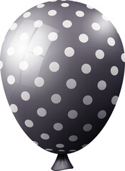 Realistic red balloons for party event design