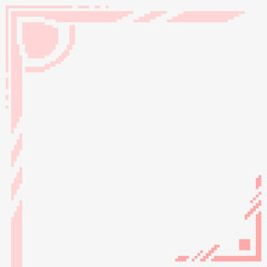 Light Grey and Futuristic Frame Border, Light Pink
