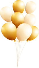 Realistic balloons for party event design