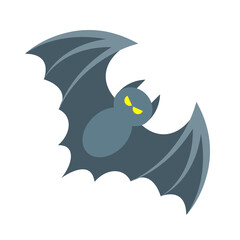 Spooky Bat animal icon vector illustration eps8