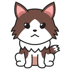 Cartoon character ragamuffin cat for design.