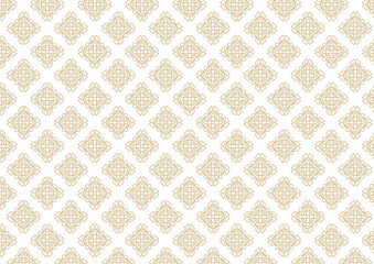 Ornamental doodle mandala seamless pattern background vector template, Seamless pattern with paisley, mandala, and floral motif for wallpaper