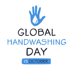 Global Handwashing Day, held on 15 October.