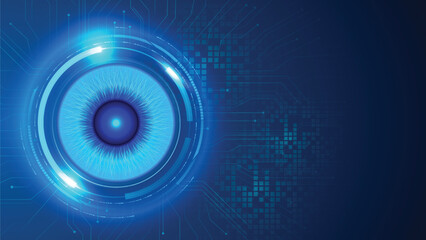 digital technology background in Ai .'s eyes