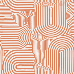 bohemian lines rainbow patchwork style. Embroidered print for carpet, rug, scarf, cloth, textile, wallpaper, wrapping paper. Ethnic and tribal motifs. Handwork. Vector illustration. Tile design.