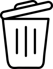 Trash Can Icon Illustration Design on white background..eps