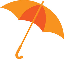 Yellow umbrella icon. Vector illustration. Isolated..eps