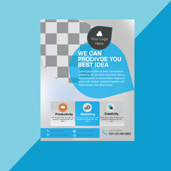 modern design template flyer for business