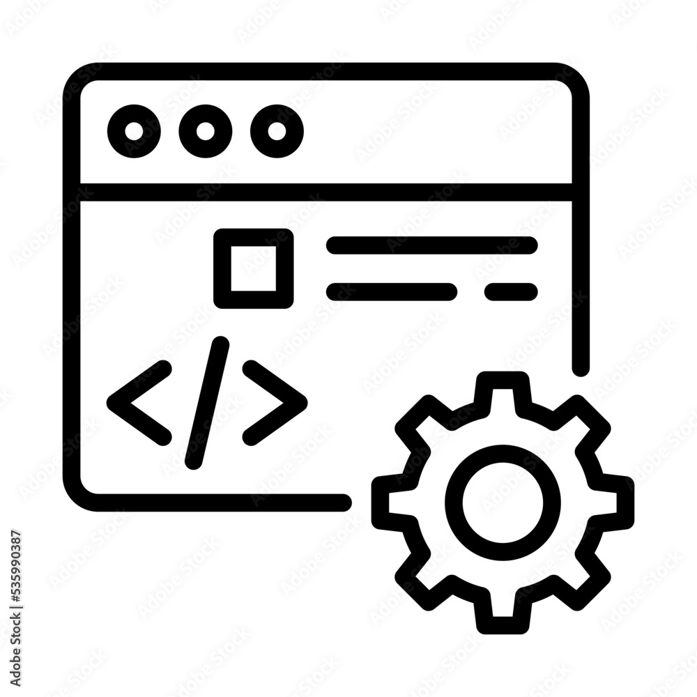 Canvas Prints productive analysis outline icon vector