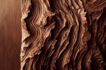 Beautiful texture of wood, closeup of a piece of wood