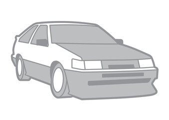 Naklejka premium SPORT CAR VECTOR ILLUSTRATOR ON WHITE BACKGROUND - SPORTCAR_T039 : 535991500