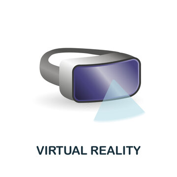 Virtual Reality icon. 3d illustration from future technology collection. Creative Virtual Reality 3d icon for web design, templates, infographics and more