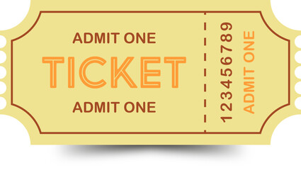 admit one ticket