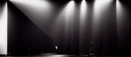 moody empty  stage light background