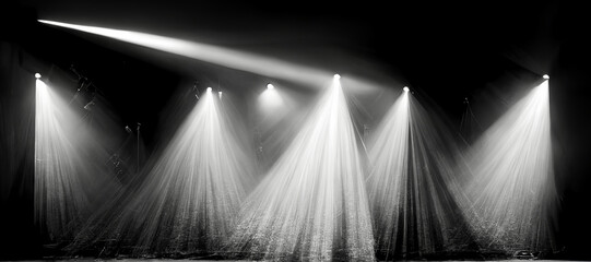 moody empty  stage light background