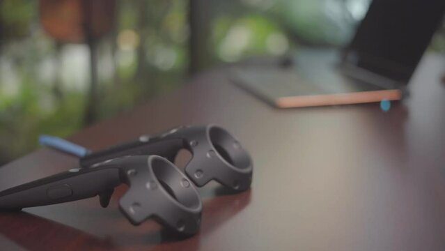 vive controllers Close Up Shot