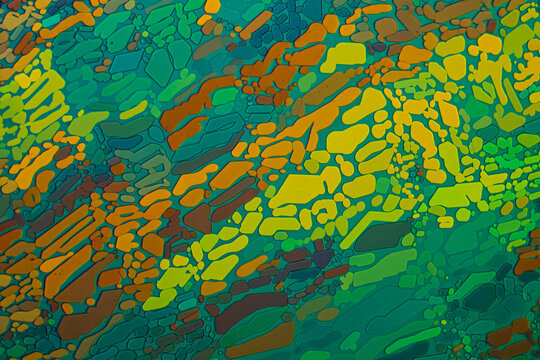 Crystals of the substance ammonium thiocyanate made in polarized light