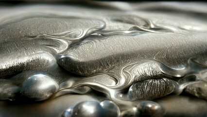Close-up of a silver surface, background, texture