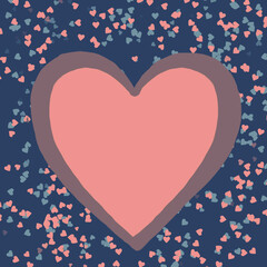 valentine background with hearts