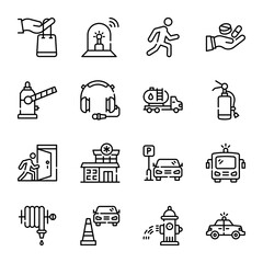 Line Icons of Medical and Technology
