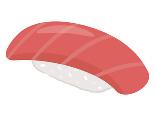マグロの握り寿司のイラスト
