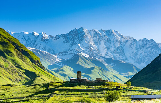 Lamaria Church in the Ushguli village