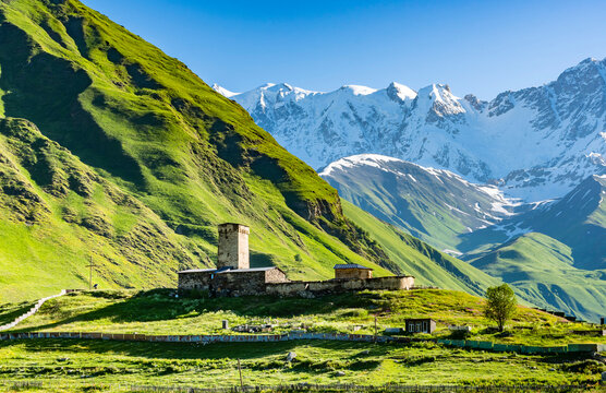 Lamaria Church in the Ushguli village