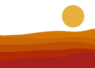 Minimalist Landscape Abstracts Background