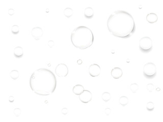 背景透過みずみずしい透明水滴
