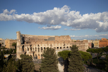 Fototapeta na wymiar roman colosseum view
