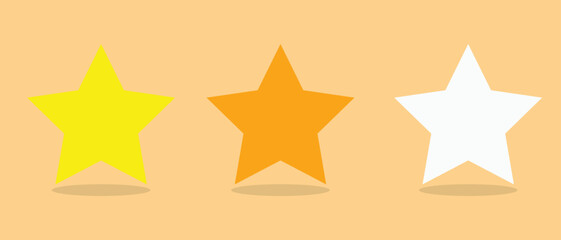 yellow, orange and white vector star illustration with eps 10 can be us as an element for various projects.