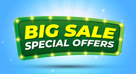 Gradient element big sale background with lamp effects