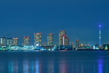 Obraz na płótnie Canvas 東京湾とクルーザー